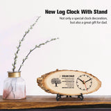 BeauGift Dad Gifts, Wooden Clock Birthday Gifts for Daddy from Daughter Son