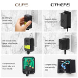 Garbage Disposal Air Switch Kit Sink Top Waste Disposal Long Stainless Steel Black On/Off Air Button Food and Waste Disposals Part by Etoolcity, UL Listed