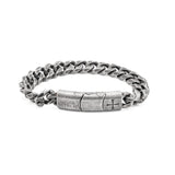iHeartDogs Cuban Link Stainless Steel Bracelet for Men 'Knights Templar'