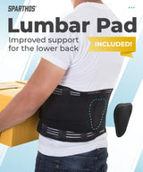 Sparthos Back Brace for Firm Lower Back Support - Relief from Back Pain, Herniated Disc - For Men & Women - IMPORTANT: Sizing Runs Small - Please Measure and Consult Size Chart Image Before Ordering
