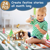 Nativity Advent Calendar 2026 for Kids - 24 Days of little people Christmas Nativity Scene Set for Toddlers, Christmas Countdown Calendar Gifts for Kids Boys Girls Children Toddler Teens Indoor Toy