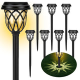 ruhotili Solar Outdoor Lights, Outdoor Waterproof IP65, Bright Powered by Solar Garden Lights for Patio, Yard, Driveway Decoration (8 Pack