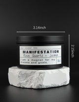 Crystal Soy Candles, Handmade Wishing Gifts, Wishing Law of Attraction, Moon Magic, Birthday Candle Gifts. (Manifestation)