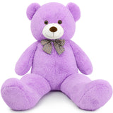 MaoGoLan Big Purple Human Size Teddy Bear 4 Feet 47 inch Huge Lavender Teddy Extra Large Lilac Bears for Girlfriend Wife