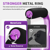 BeneCane Walking Cane for Men & Women Adjustable Cane with Offset Soft Cushioned Handle -Portable Lightweight Sturdy Mobility Walker Aid for Elderly, Seniors Collapsible Cane