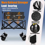 Littadeer Folding Beach Wagons Carts Foldable, 330LBS Weight Capacity