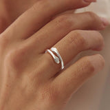 Yuanyora S925 Sterling Silver Hug Ring for Granddaughter Adjustable Ring for Women Christmas Birthday Gifts for Daughters Tarnish Free Jewelry Gift for Her Hope Rings for Granddaughter