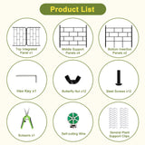 50"x17" A-Frame Cucumber Trellis for Raised Bed, Heavy Duty All-Metal Support for Climbing Plants, Cucumbers, Tomatoes & Beans, Easy Assembly, with Bonus Shears & Accessories, 1 Pack, Black, YOBAZAN