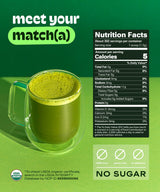 Matcha DNA Organic Matcha Powder - XXL 16oz TIN – Matcha Green Tea - USDA Organic Gluten-Free Vegan, Unsweetened No Additives - Everyday Green Macha Powder Tea for Lattes, Smoothies, Baking & Recipes