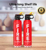 AmzBoom 2-Pack Fire Extinguisher for Home, Kitchen, Car, and Grill with Mounting Bracket– Extinguishing Spray, Compact A, B, C, K – Eco-Friendly, Prevents Reignition.