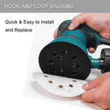 100 Pcs 5 Inch Sanding Discs Hook & Loop 8 Holes Wet Dry Sandpaper 180 240 320 400 600 800 1000 1500 2000 3000 Assortment Grits Silicon Carbide Orbital Sander Sand Paper for Wood Automotive Metal