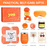 Fall Gift Basket - Halloween Boo Basket, Cozy Pumpkin Spice Self-Care Spa Gift Box, Autumn Thanksgiving Birthday Christmas Gifts for Mom, Sister, Friends (Standard)