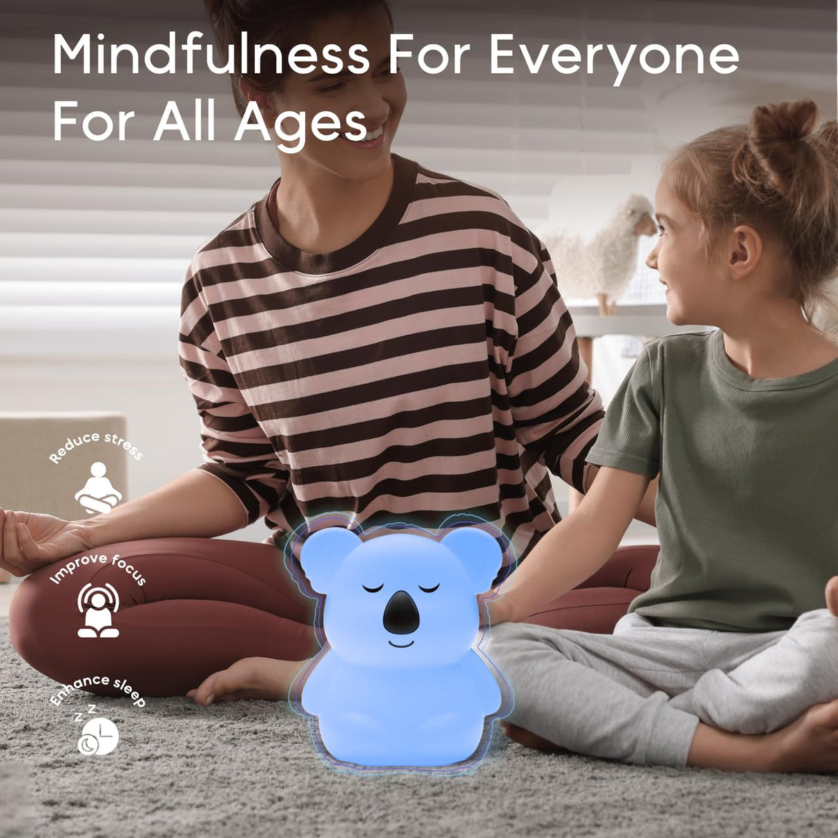 Breathing Pal 'Kyle'- Mindfulness Breathing Light, Guided Visual Meditation Breathing Light, Anxiety Relief Items for Calm Down Corner/Meditation/Sleep for Adult&Kid