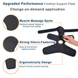 JOMECA Upgraded Drop Foot Brace for Walking with Shoes - Dual Forefoot Support Plates Adjustable Soft AFO, Foot Drop, TBI, ALS, MS, Bone Fracture, Fits Women & Men FSA or HSA Eligible (Left, S/M)