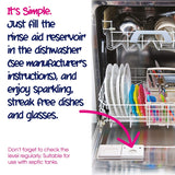 EcoZone Rinse Aid, Natural Rinsing Aid for Dishwashers, Dry & Shine Gentle Formula for Sparkling & Streak-Free Results, Leaves Glass & Crockery Hygienically Clean, Vegan Friendly Solution (500ml)