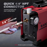 ARCCAPTAIN Plasma Cutter, [Large LED Display] 50Amps Cutter Machine with 110/220V Dual Voltage DC Inverter IGBT 1/2 Inch Clean Cut Post Flow and 2T/4T, for Beginners DIY