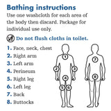 Essential Bath Cleansing Washcloths - 30 Package, 240 Cloths - Fragrance Free no Rinse Bathing Wipes, Ultra-Soft and Thick Medium Weight Cloth