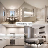 RadiantFlux 2 Sets of 10ft Light Strips,Dimmable 24V LED Strip Lights,White LED Strip Lights,Super Bright LED Light Strip,Flexible LED Lights for Bedroom,Cabinet,Mirror,Christmas Decor