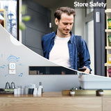 Door Chime, Satisure Wireless Door Open Contact Sensor Alarm Chime with 600 FT Range 58 Chimes 5 Volume Levels LED Indicators, Door Ringer Alert for Business/Store/Home/Office When Entering