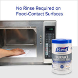 PURELL Professional Surface Disinfecting Wipes, Citrus Scent, 110 Count Canister, 7"x 8" Wipes (Pack of 6) - 9342-06