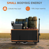 Collapsible Foldable Wagon Cart Heavy Duty, 3-in-1 Utility Dolly Wagons Carts with Wheels, Portable Folding Hand Truck with Removable Bag for Groceries, Laundry, Sports, Office