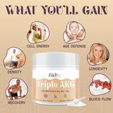 11-in-1 AKG Supplement – Calcium AKG, AAKG, OKG, GKG – Supports Mitochondria, Cellular Energy, Longevity & Age Defense – High Absorption – 30 Servings