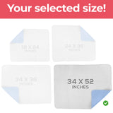 Utopia Bedding Washable Underpads 34" x 52" (Pack of 4), Waterproof Reusable Heavy Absorbency Incontinence Bed Pads for Adults, Kids, Elderly and Pets, Bedwetting Pads for Sofa and Couch (White)