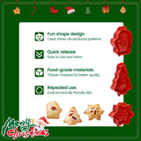 9PCS Mini Hand Pie Molds, Christmas Dough Presser Pocket Pie Molds Fits All Kinds of Festivals and Parties (Multicolor Green, mini)