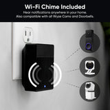 WYZE Wireless Duo Cam Video Doorbell (Chime Included), Battery Powered, 2K Full HD Video, 2 Cameras (People and Package), 2-Way Audio, Color Night Vision