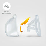 Medela Hands-Free Collection Cups, Compatible with Freestyle Flex, Pump in Style with MaxFlow, and Swing Maxi Electric Breast Pumps, 1 Set of 2 Cups