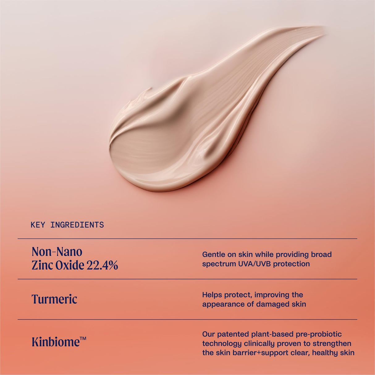 Kinship Self Reflect Probiotic Moisturizing Sunscreen SPF 32 - For Face & Body - Lightweight 100% Mineral SPF for Sensitive Skin - Sheer Zinc Oxide Sunblock - Clean & Reef Safe – Vegan (3.5oz)