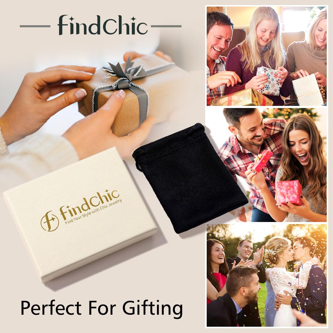 FindChic Cuban Link Anklets for Women Black Ankle Bracelets Waterproof Herringbone Chain Layered Foot Jewelry
