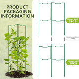 ComfyKit 2 Pack 32 Inch Stacking Tomato Ladders, V-Shape Garden Trellis