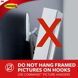 Command Clear Medium Wire Toggle Hooks, 20 Hooks and 24 Strips, Holds Up to 2 lb Each, Damage-Free Hanging for Stockings, Ornaments, Garland, Keys, Holiday Decor