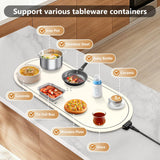 Warming Mat for Food Extra Large,36"x15" Food Warming Mats for Countertops, Parties, and Daily Use with Timer and 3 Temperature Levels