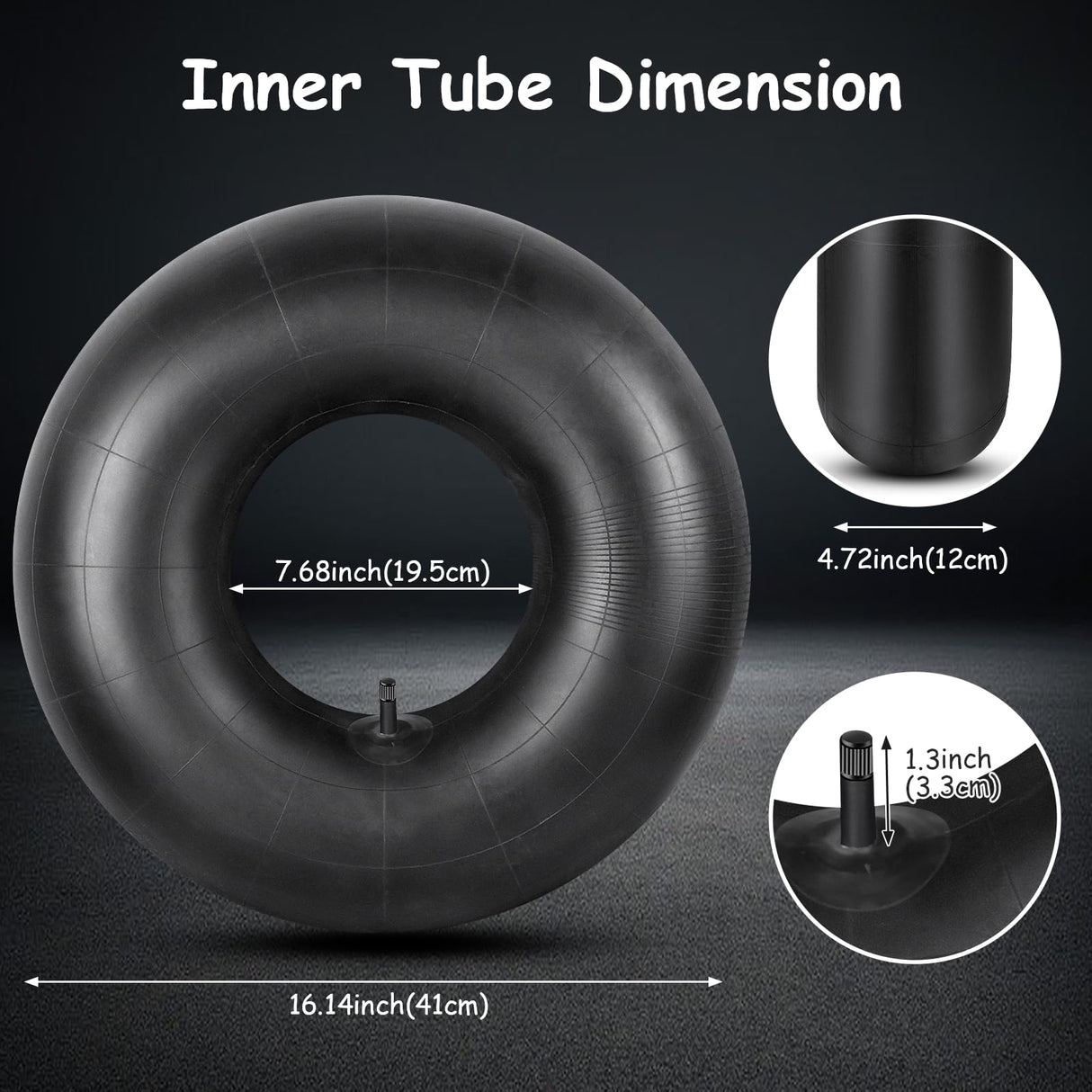 20x8.00-8 Inner Tube,20x8-8,20x10.00-8 Tire Tube,20x10-8 for Lawn Mower,Golf Cart,Garden Tractors,Motorcycles,Lawn Tractor,Wheelbarrow,with TR-4 Straight Valve Stem 4 Pack