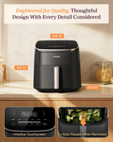 Cosori TurboBlaze Air Fryer, 9-in-1, 6 Qt, PFAS-Free Ceramic Coating