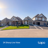 Tapo 2K Wireless Smart Video Doorbell - 160° Ultra-Wide View, Person Detection, 2-Way Talk, Ring Call, Night Vision, Subscription-Free Local Storage or Optional Cloud, D205