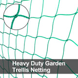 HOECMRHP Trellis Netting, Heavy-Duty Garden Grow Netting for Climbing Plants, Outdoor Indoor Net for Cucumber, Tomatoes, Beans, Clematis, Fruits & Vegetables, Climbing Vining Plants (24.6' x 6.6'Ft)