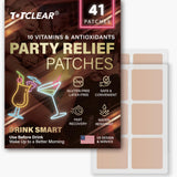 TOTCLEAR Party Relief Patches: Party Recovery Patches - Use Before Drinking Wake Up to a Better Morning (41pcs)