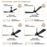 PBLALA Ceiling Fans with Lights,36.5" Plug in Ceiling Fan Light,Gazebo Fan Light,LED Fan Light Hanging with Hook,Hook Type Fan,45W,3000-6500k,Remote Control,Portable Fan for Patios,Pergola