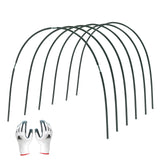 Gardzen Garden Hoops for Raised Beds Greenhouse Hoops, DIY Kit for Row Cover Garden Netting, All Season Plant Protection, 72 Pcs
