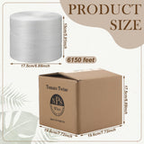Yoojahow 6150 Ft Tomato Tying Garden Twine with Cardboard Storage Box Heavy Duty White Polypropylene Twine for Florida Weave Trellis Tomatoes, Climbing Plants, Floristry