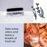 Fresh Wave Lavender Odor Removing Gel, 7 oz., Pack of 3 - Safer Odor Absorbers for Home, Natural Plant-Based Odor Eliminator, Every 7 oz. lasts 15-30 Days, For Cooking, Trash & Pets