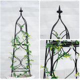 GOOOXIM Metal Obelisk Trellis - 38.3"" Climbing Support for Vines & Roses