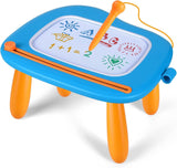 Smasiagon Magnetic Drawing Board for Kids - Toddler Toys for Age 1-2 Boys Girls - Educational Learning Toys for 1 2 3 Year Old Baby Birthday Gifts (Blue)
