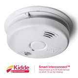 Kidde Smoke and Carbon Monoxide Detector Alarm with Voice Warning | Hardwired w/10 Year Lithium Battery Backup | Interconnectable | Model # i12010SCO, White