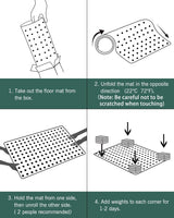 Desk Chair Mat for Carpet, 46"x 60" Anti-Slip Waterproof Plastic Rolling Chair Floor Mat for Home Office, Clear Heavy Duty Easy Glide Computer Chair Mat, Carpet Protector Mat for Office Chair