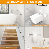 2 Pack 24 inch Shower Grab Bars 1.25 inch ADA Safety Grab Bars for Bathroom 500 lbs Support 304 Stainless Steel Assist Bath Handle Brushed Nickel