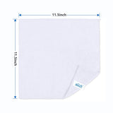 HOMEXCEL White Microfiber Cleaning Cloth, 100 Pack Cleaning Towels for Kitchen, Lint Free, Scratch-Free, Highly Absorbent, and Reusable Cleaning Rags for House, Window and Glass, Cars, 11.5 X11.5 inch